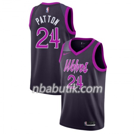 NBA Mænd Trøje Minnesota Timberwolves Justin Patton 24 2018-19 Nike City Edition Lilla Swingman
